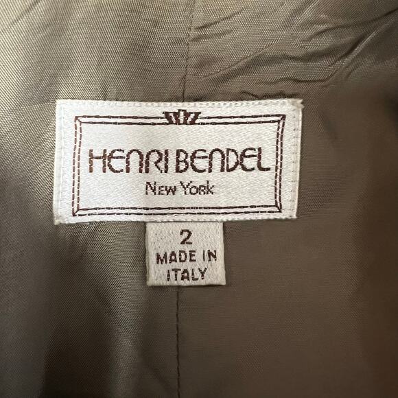 Vintage 90s Henri Bendel Long Wool Blazer 2 – Made in Italy, Gray Longline Style - Picture 10 of 13